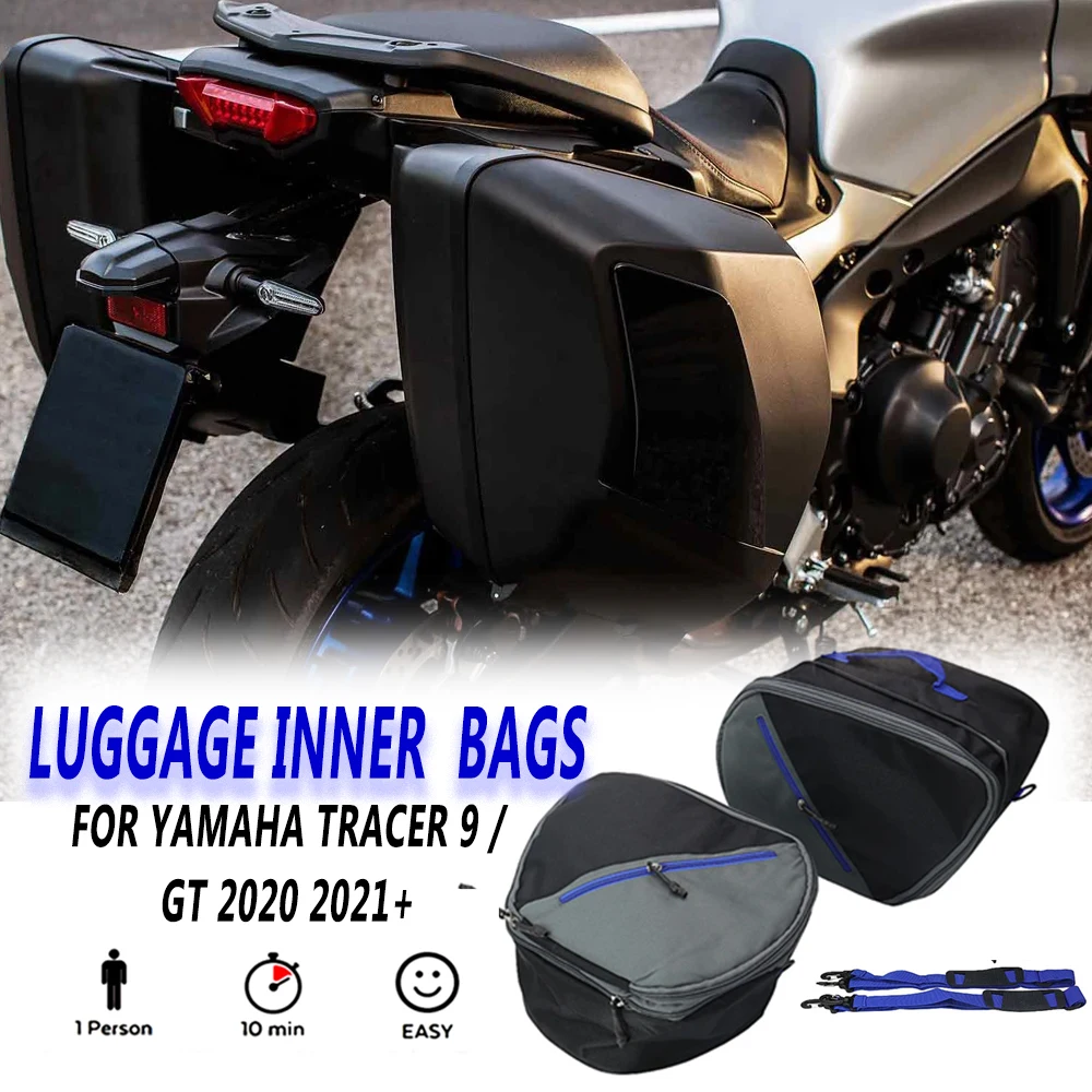 

Для YAMAHA TRACER 9/900 GT 9GT 900GT 2020 2021 + мотоциклетный водонепроницаемый боковой ящик багажный отсек подкладка для хранения седельная сумка