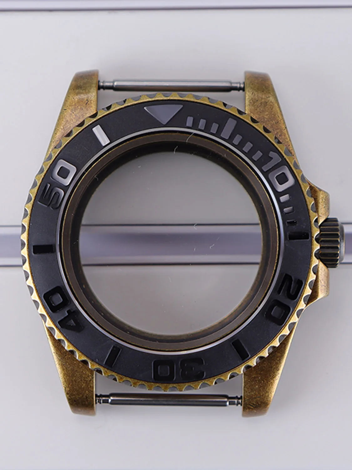 Accesorios de modificación de reloj NH35, caja de acero inoxidable de 40MM para yate, Compatible con movimiento NH35/NH36 de 28,50mm