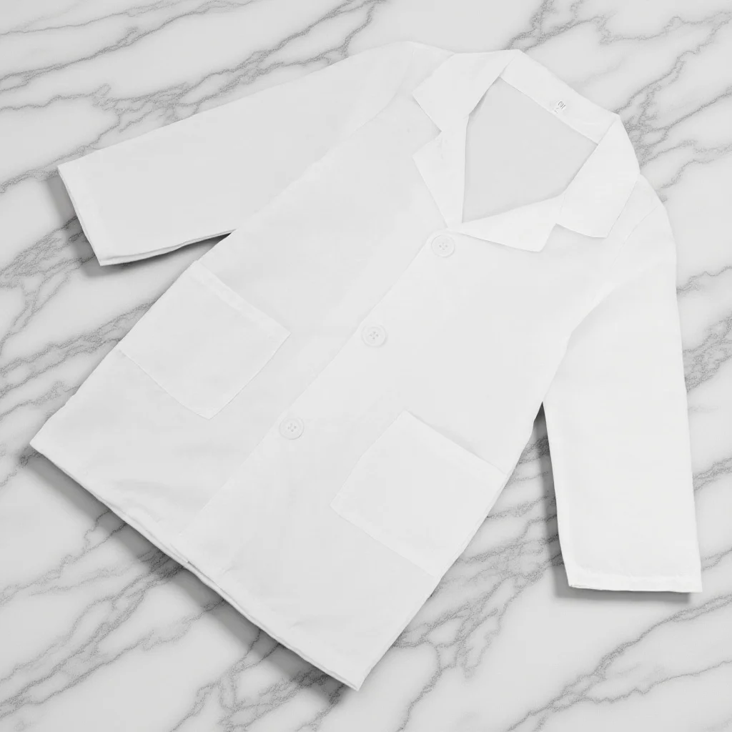 

Coat Unisex White Doctor Nurse Costume for Science Experiments Long Sleeve Wear Work Uniform