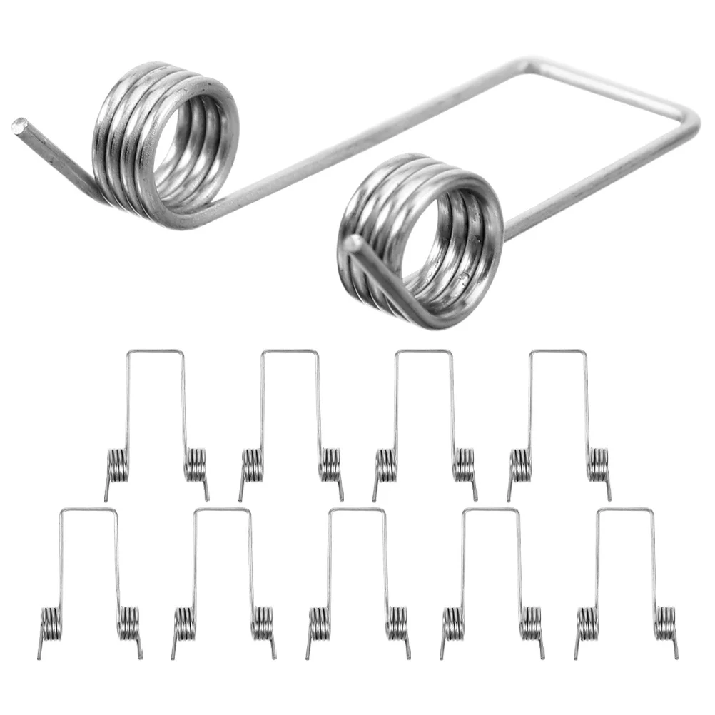 

10pcs Accessories Replacement Torsional Springs For Trash Can Lid Metal Small Spring Universal Bucket Lid Torsional Spring