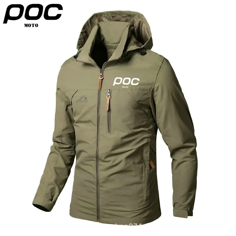 2023 Man MOTO POC Bicycle Jacket Running Jacket MTB Wind Coat Road Bicycle Clothing Windproof Long Jersey Cycling Windbreaker