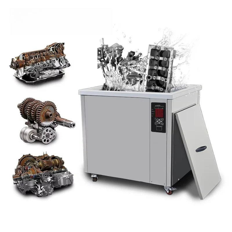 2400W 192L Heavy-duty Built-in Generator Ultrasonic Cleaning Machine for Automotive Rust Removal Electric Fuel New Condition