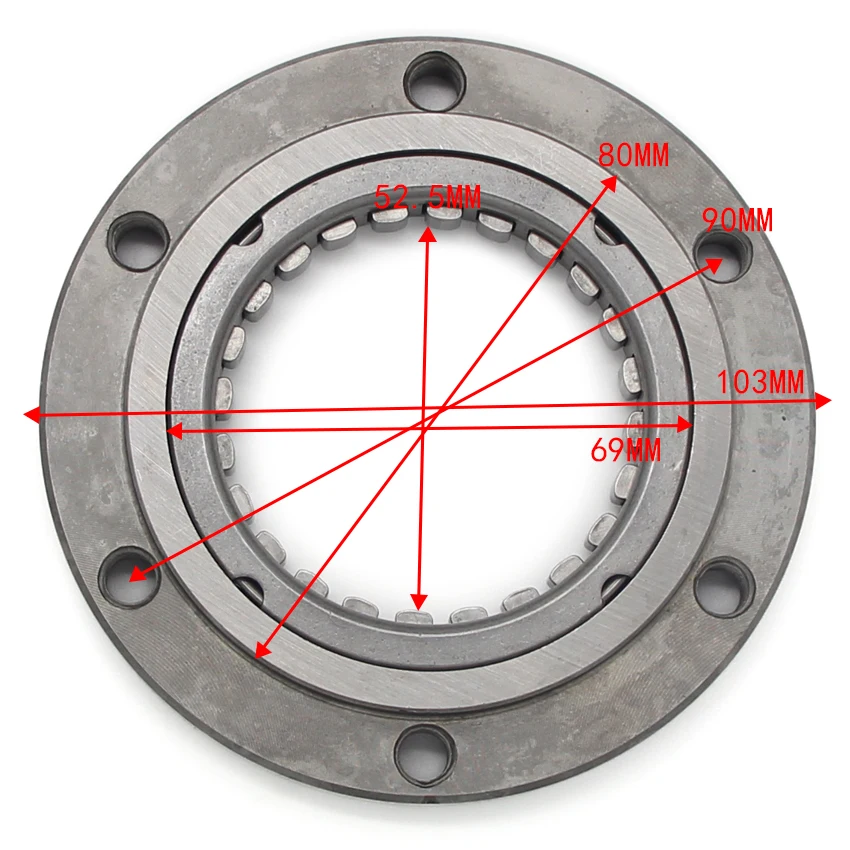 Sprzęgło rozrusznika jednokierunkowego do Yamaha Grizzly 400 350 550 660 700 Rhino 450 660 700 Kodiak 400 450 1UY-15590-00 5KM-15590-00