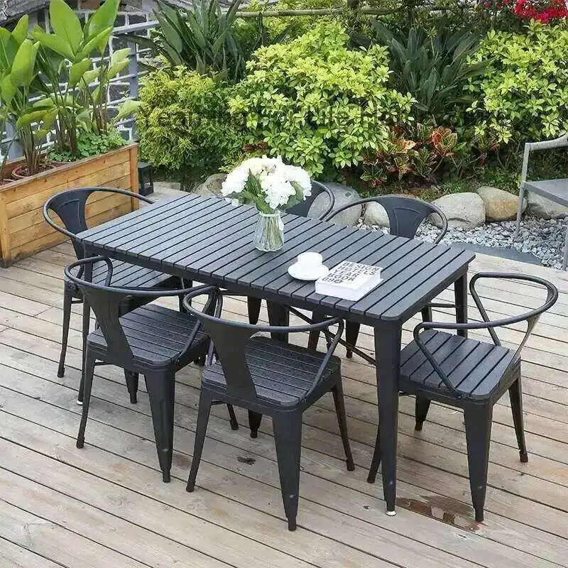 

Set Homestay Modern High Penetration Quality Patio Minimalist High End Garden Sets Waterproof Material Muebles Outdoor Furniture
