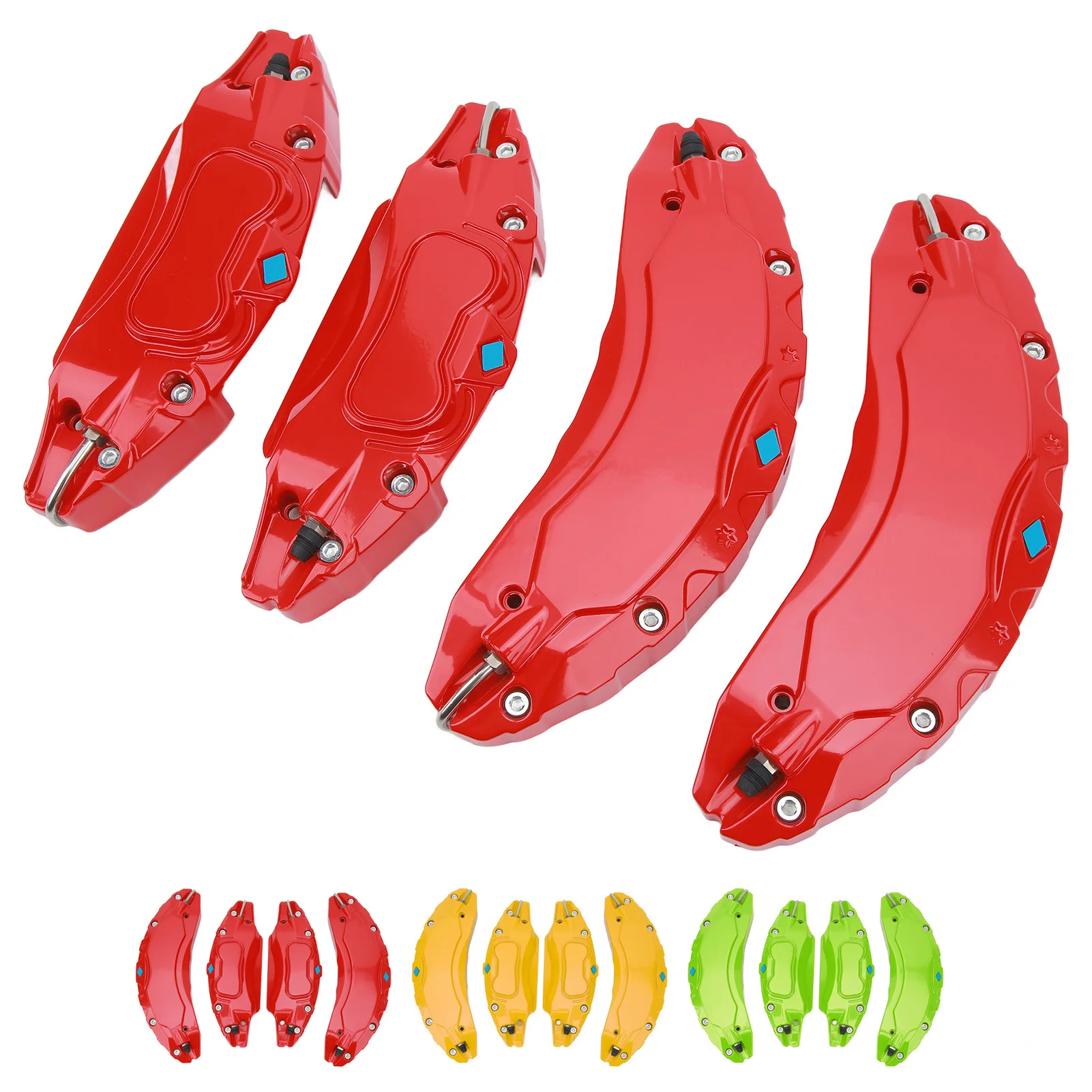 Brake Caliper Cover Guard 3in 18in 19 in Wheels Hub  Car Caliper Cover Glossy  Heat Dissipation for