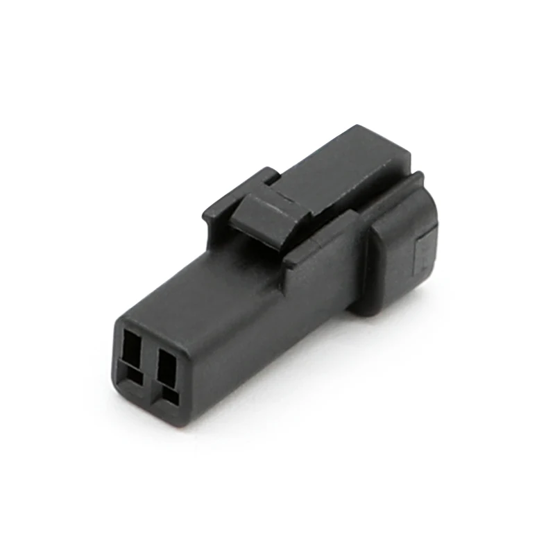 02R-JWPF-VSLE أسود JST نوع مقاوم للماء مايكرو التوصيل البلاستيك قذيفة غمد أسود 2 حفرة سلك تسخير الإناث نهاية SWPR-001T-P025