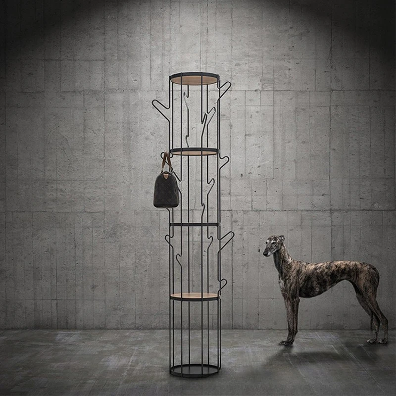 Floor-to-ceiling coat rack model room living room bedroom cloakroom creative home hanger