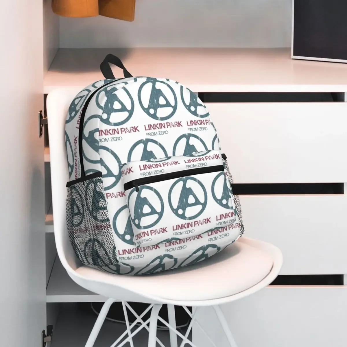 حقيبة ظهر LINKIN PARK Daypack ذات سعة كبيرة للأطفال حقيبة كتب مدرسية حقائب كتف للرجال والنساء #1