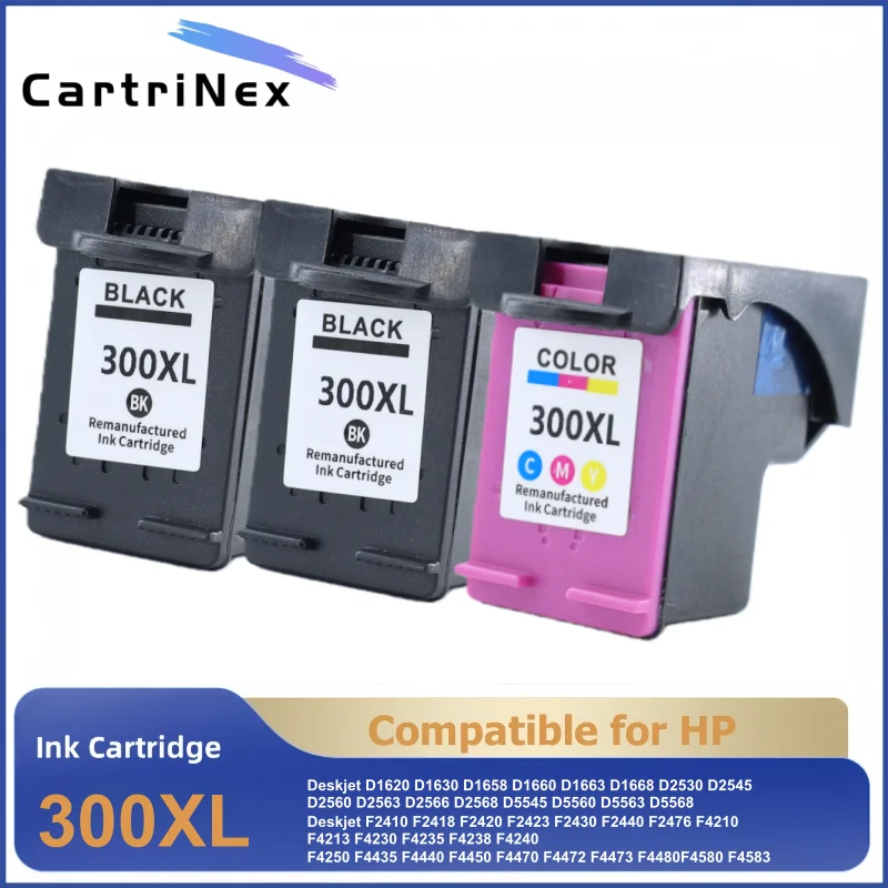 

Compatible 300XL Ink Cartridge Replacement For HP 300 For HP300 Photosmart C4680 C4683 C4685 C4688 C4780 C4798 Printer