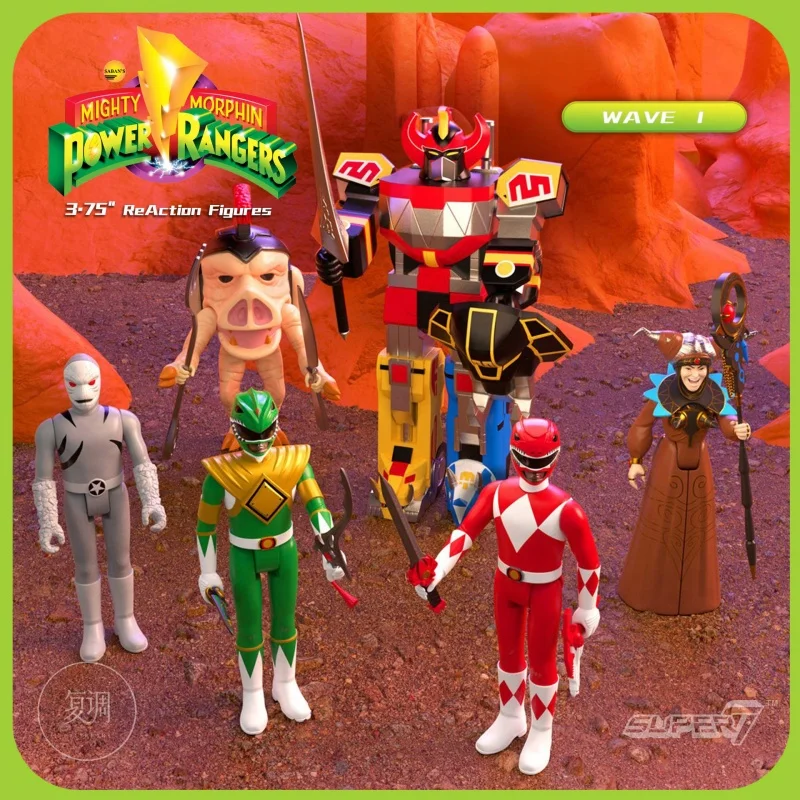 

In-Stock Super7 Mighty Morphin Power Rangers Carded Series 1 - Dragonzord, Red Ranger & Rita Repulsa Model Gift Set