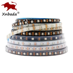 1m/5m WS2812B WS2812 Led Strip 30/60/74/96/144 pikseli/Leds/m indywidualnie adresowalny Smart WS2812 IC listwy RGB Led DC5V