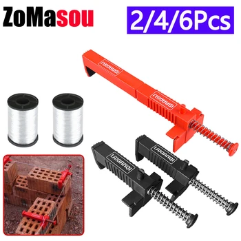 1-6 adet Tuğla Döşeme Tel Çekmece Astarı Inşaat Aracı Tuğla Döşeme Duvar Oluşturucu Bina Tel Çerçeve Tuğla Astar Koşucu Dengeleyiciler