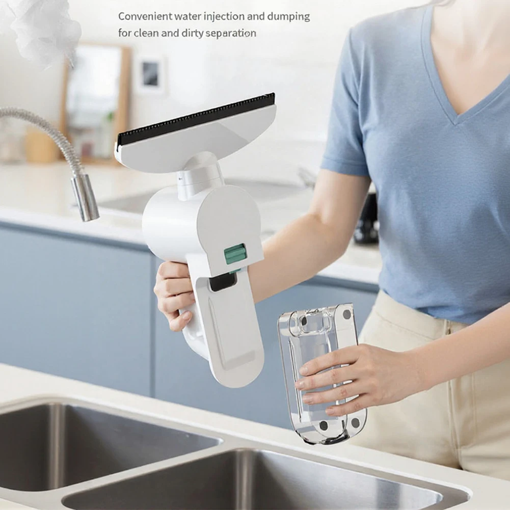 

For-Window Vacuum Cleaner Cordless Vacuum Squeegee Powerful 1200Pa Cleaner For Glass, Tiles And Cars Electric Glass Scraper