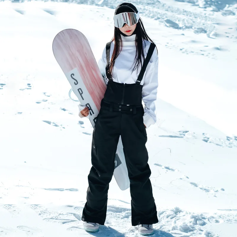 Outdoor Sport Man Suspender Ski Trousers Winter Waterproof Warm Women Snow Bib Pants Mountain Snowboard Overalls Clothes