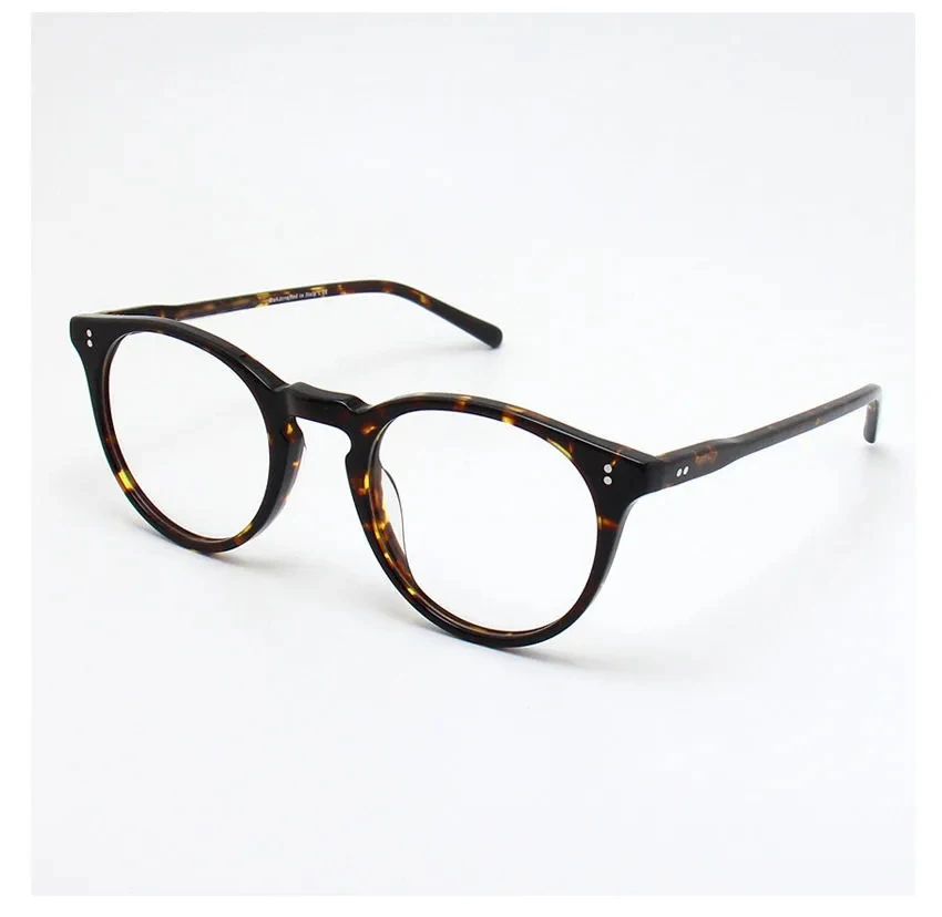 America Brand Design Ovale Brillengestelle für Herren, Vintage-Acetat, ultraleichte Korrektionsbrillen OV5183, optische Brillen für Damen – Detail 12