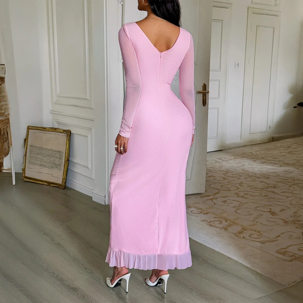 ملابس الشاطئ لتغطية الصيف أنيقة نمط شق فستان طويل البحر ردائه المرأة 2026 منفذ حمام الستر صيدا دي برايا Feminino