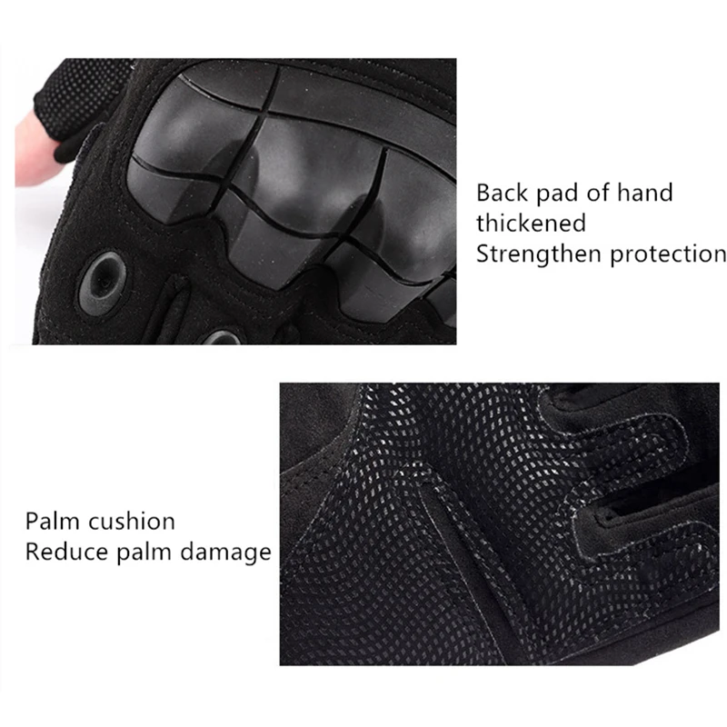 Tactical Full Finger Gloves Nylon Hunting Hiking Cycling Gloves Touch Screen Men Sports Protective Airsoft Work Gloves