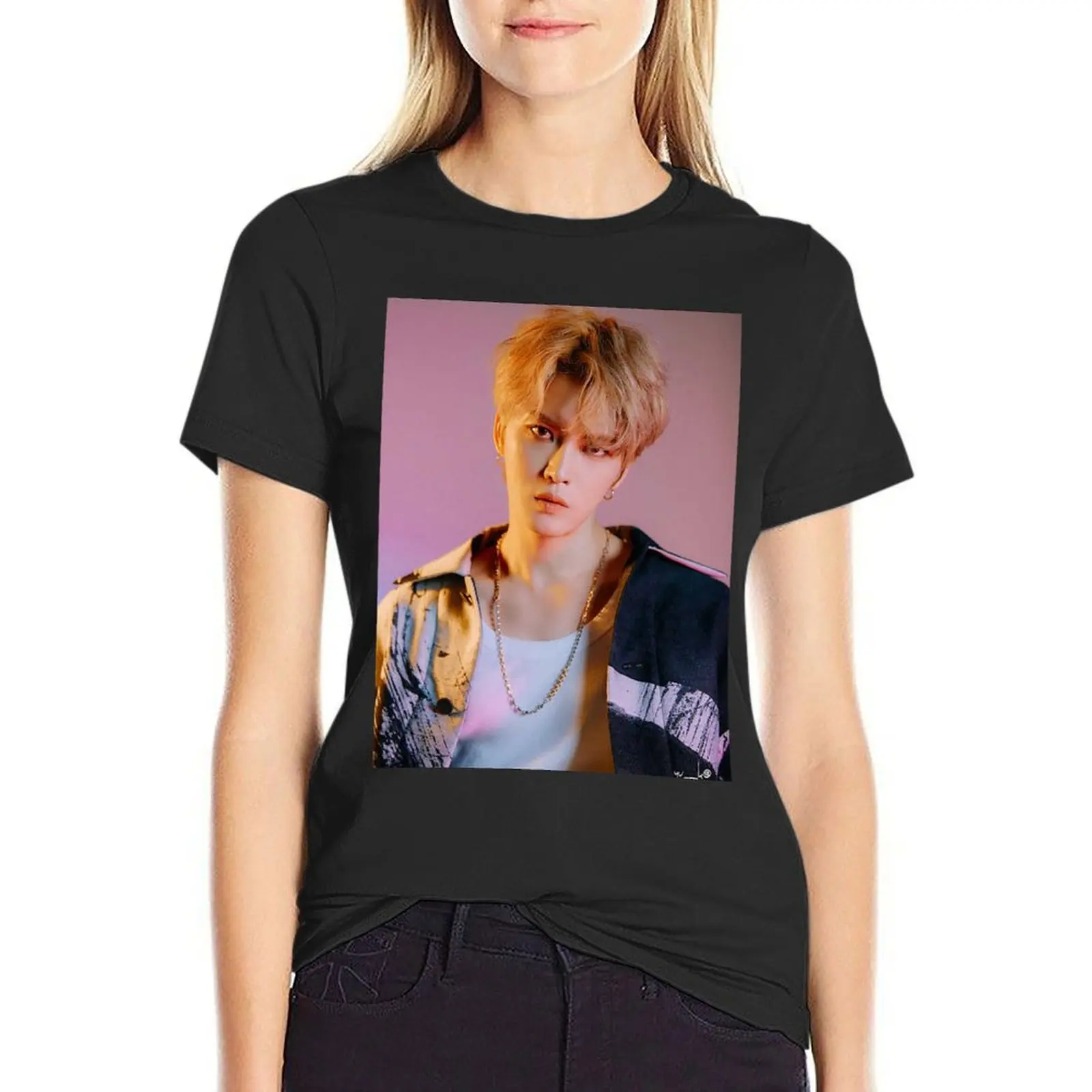 

Kim Jae Joong T-Shirt female plus size tops summer top animal print shirt for girls t-shirt dress for Women long