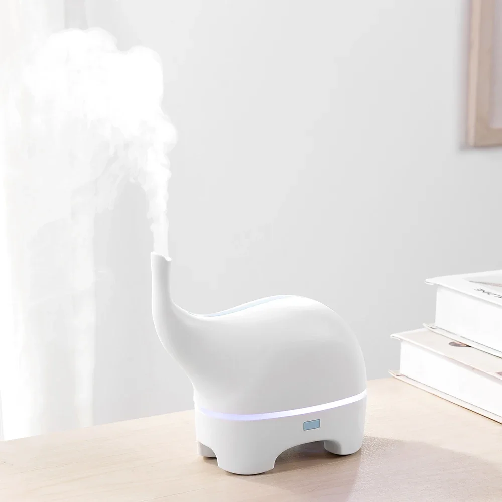 USB Aroma Diffuser Funny Elephant Ultrasonic Essential Oil Diffuser LED Portable Air Humidifier Difusor Smell Umificador aromas