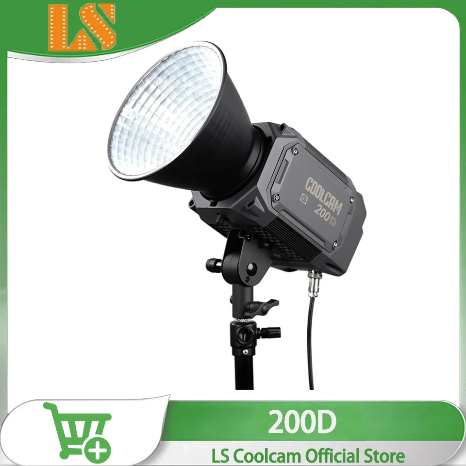 

LS COOLCAM 200D 220W 5600K Daylight LED Video Light Live Streaming Light for Photography Studio