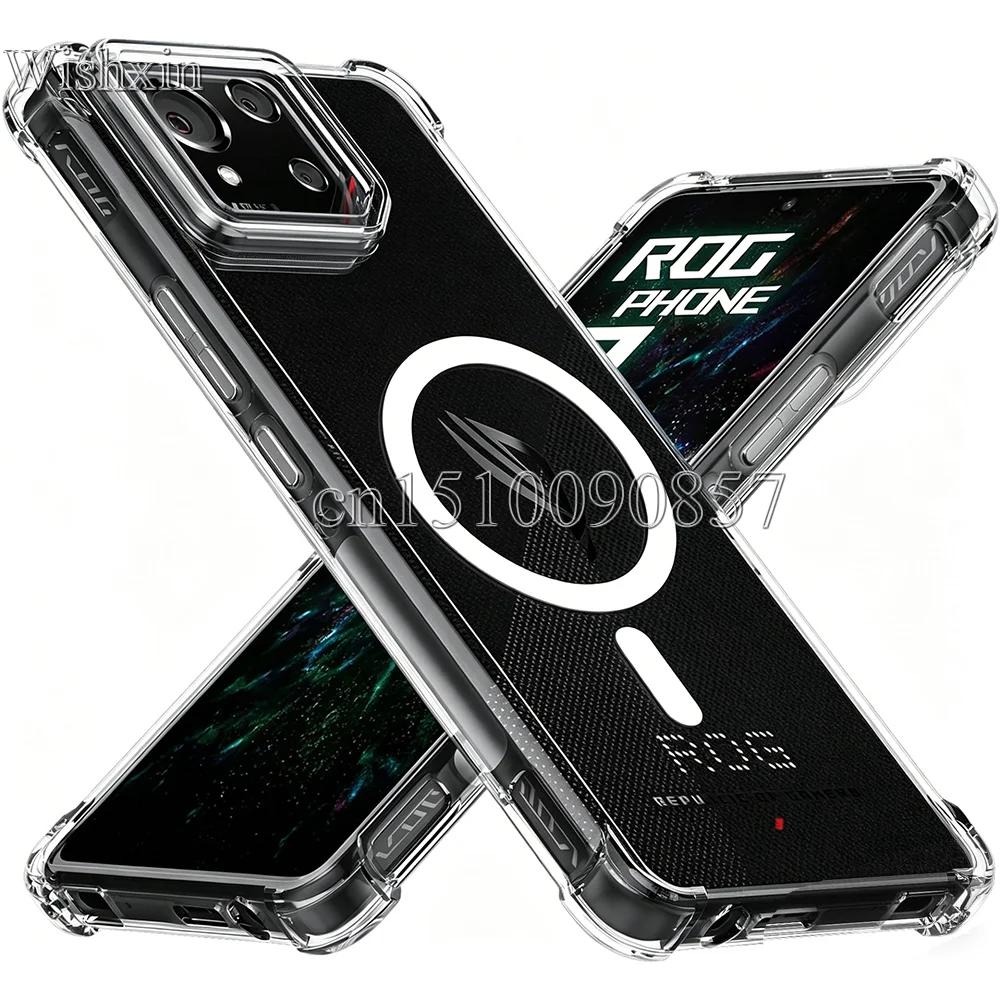 Verstärkte Ecken Weiche TPU Kabellose Ladehülle für Asus Rog Phone 9 FE Pro 8 7 Ultimate – Detail 1