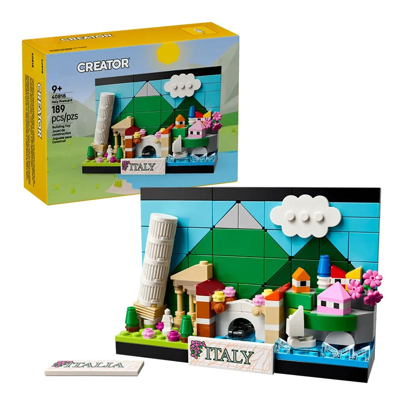 

MOC postcard series building block toys DIY decoration building block desktop decoration toys children's birthday gifts