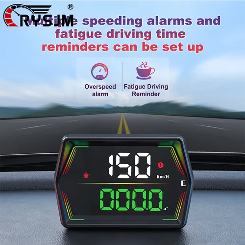 HUD G21 GPS pantalla frontal para coche velocímetro Digital MPH KMH fuente grande con alarma de exceso de velocidad para todos los coches accesorios electrónicos