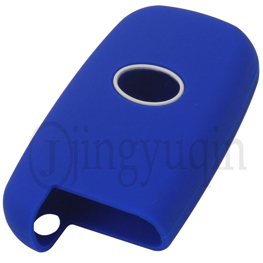 jingyuqin 3 Buttons Silicone Key Case FOB For Hyundai Solaris HB20 Veloster SR IX35 Accent Elantra i30 Smart Key