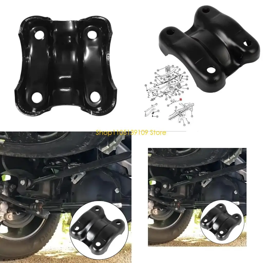 P5ED Rear Axles Plate Spring Clamp Plate with Four-Hole Black Metal Body for Trucks 2500