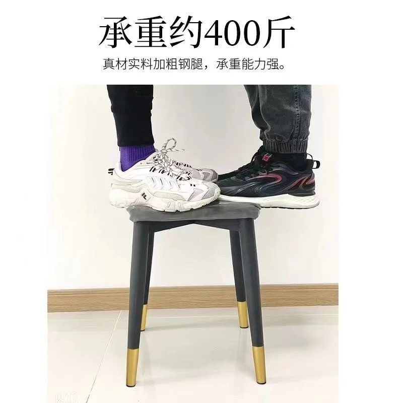 Stools for Household Use Student Dormitories Square Stools Stackable Square Dining Chair Dressing Stools Thickened Vanity Chair