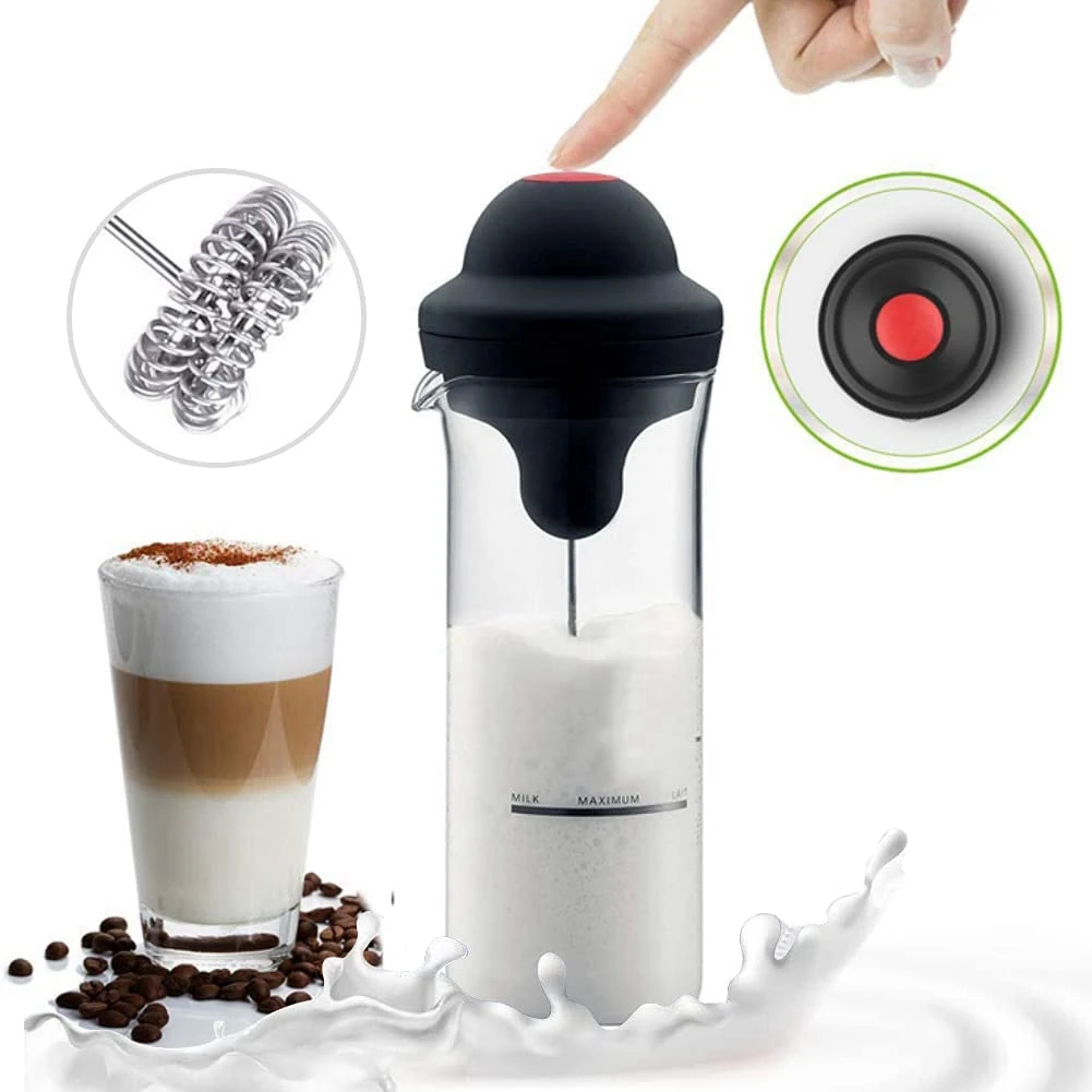 Electric Milk Easy Frother,Whisk Drink Mixer for Bulletproof Coffee Mini Foamer Coffee Foam Maker Milk Shake Mixer