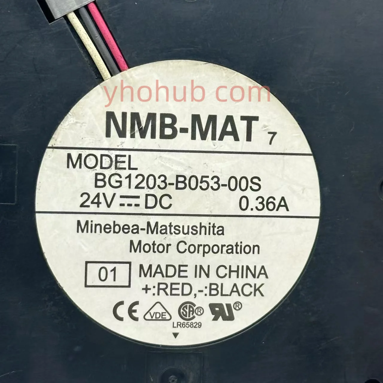 NMB-MAT BG1203-B053-00S DC 24V 0.36A 120X120X32Mm 3-Wire Server Kipas Pendingin