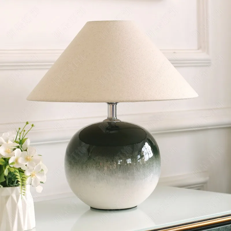 Japanese-style Wabi Sabi Table Lamp Pleated Fabric Lampshade Living Room Bedroom Bedside Study Office Designer Retro Desk Lights