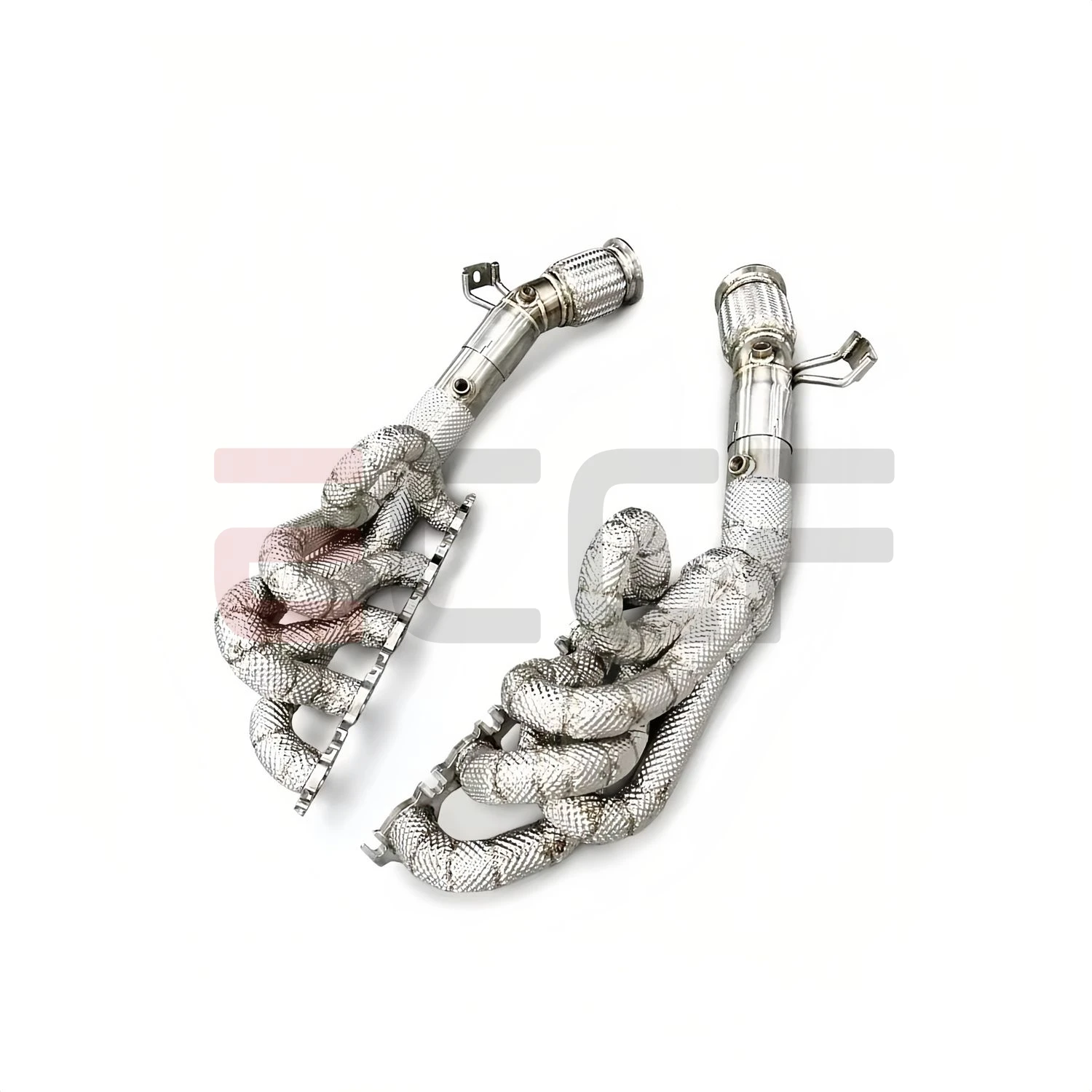 ECCF Sporty Stainless Steel Headers With Heat Shield For Lamborghini Huracan LP610 Plug and Play Aggressive Exhaust Sound