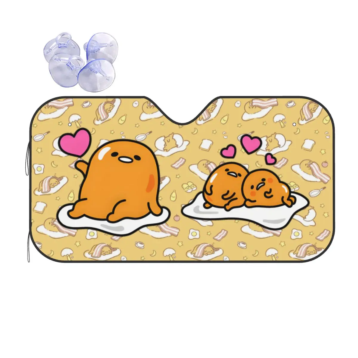 

Custom Anime Gudetama Cartoon Car Windshield Sunshade Front Windshield Sun Shade Visor