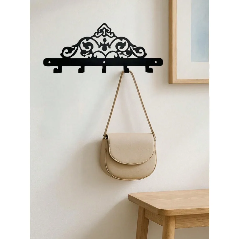 Snowflake Metal Wall Hook, Multi-use Storage Hanger, Winter Home Decor