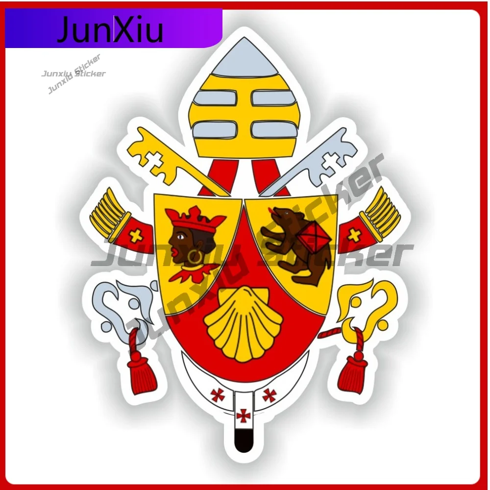 

Coat Of Arms Of Pope Benedict Xvi Vatican Christianity Catholic Emblem Sticker Vinyl Graphic Decals Camping Car Decoration Acces
