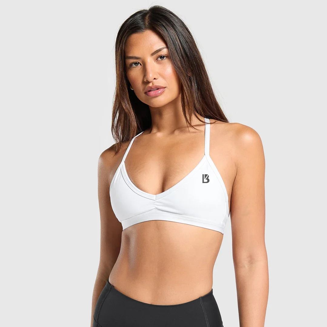 Buffbunny-Sujetador con cuello colgante para mujer, deporte, entrenamiento, Yoga, ejercicio, Top para correr, sujetador Sexy, ropa deportiva para Fitness con almohadilla