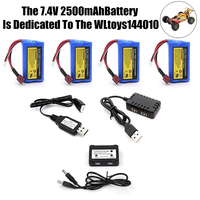 For WLtoys 144010 144001 104009 12402-A SCY 16103 16102 16101  Q130 RC Car 7.4V  LiPo Battery 2500mAh 2s