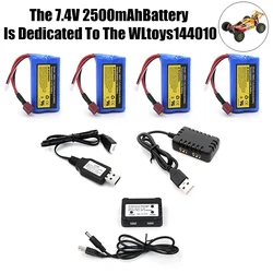 For WLtoys 144010 144001 104009 12402-A SCY 16103 16102 16101  Q130 RC Car 7.4V  LiPo Battery 2500mAh 2s