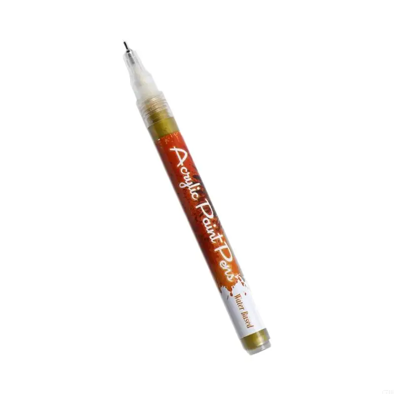 C71E Marker d'art peinture imperméable pour peinture en verre en céramique 1,0 mm Fine pointe 4 couleurs