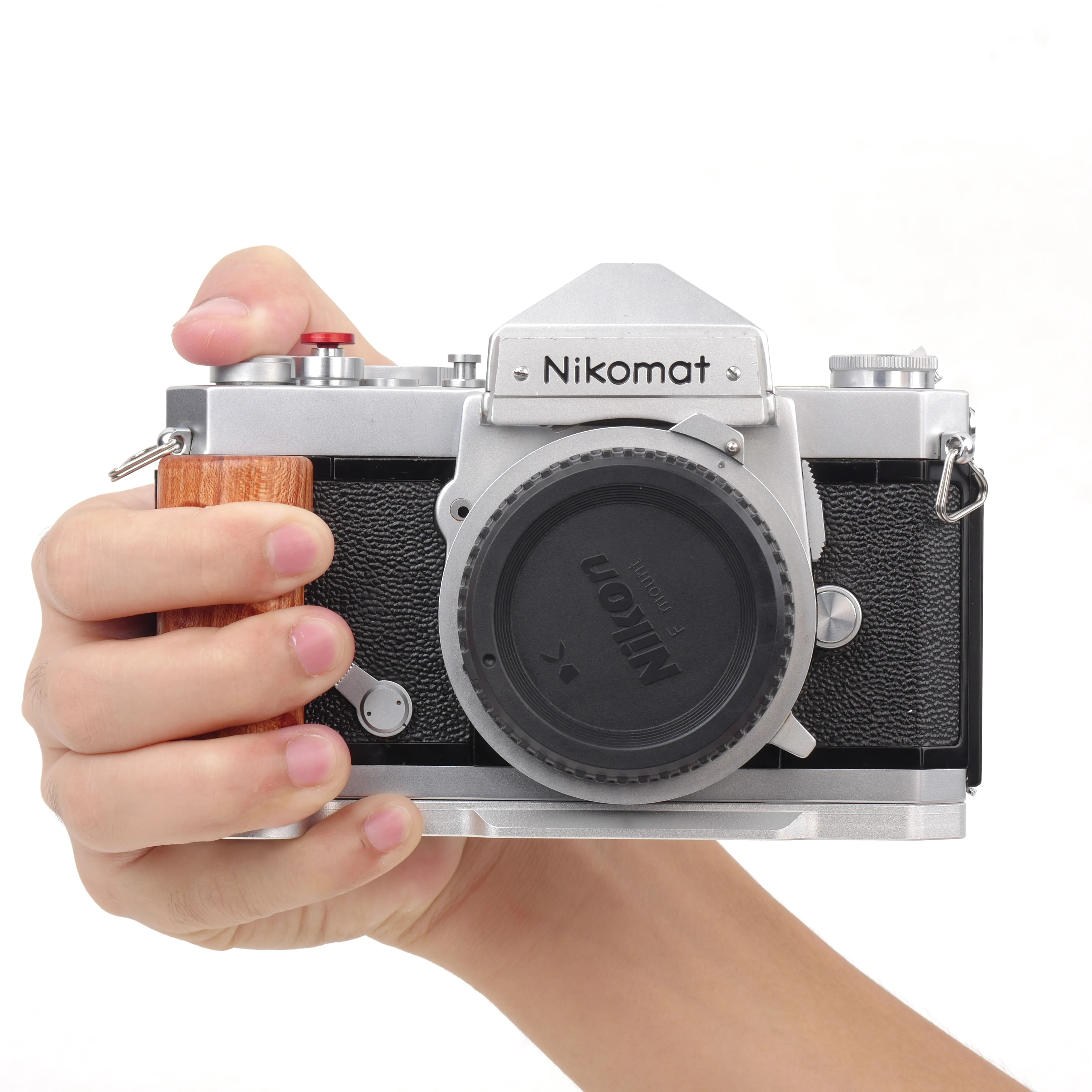 صالح قبضة اليد مقبض خشبي قبضة الخشب L قوس لنيكون نيكون نيكومات FTN FT2 FT3 لوحة الكاميرا ترايبود قوس صالح ARCA RRS LEOFO #5