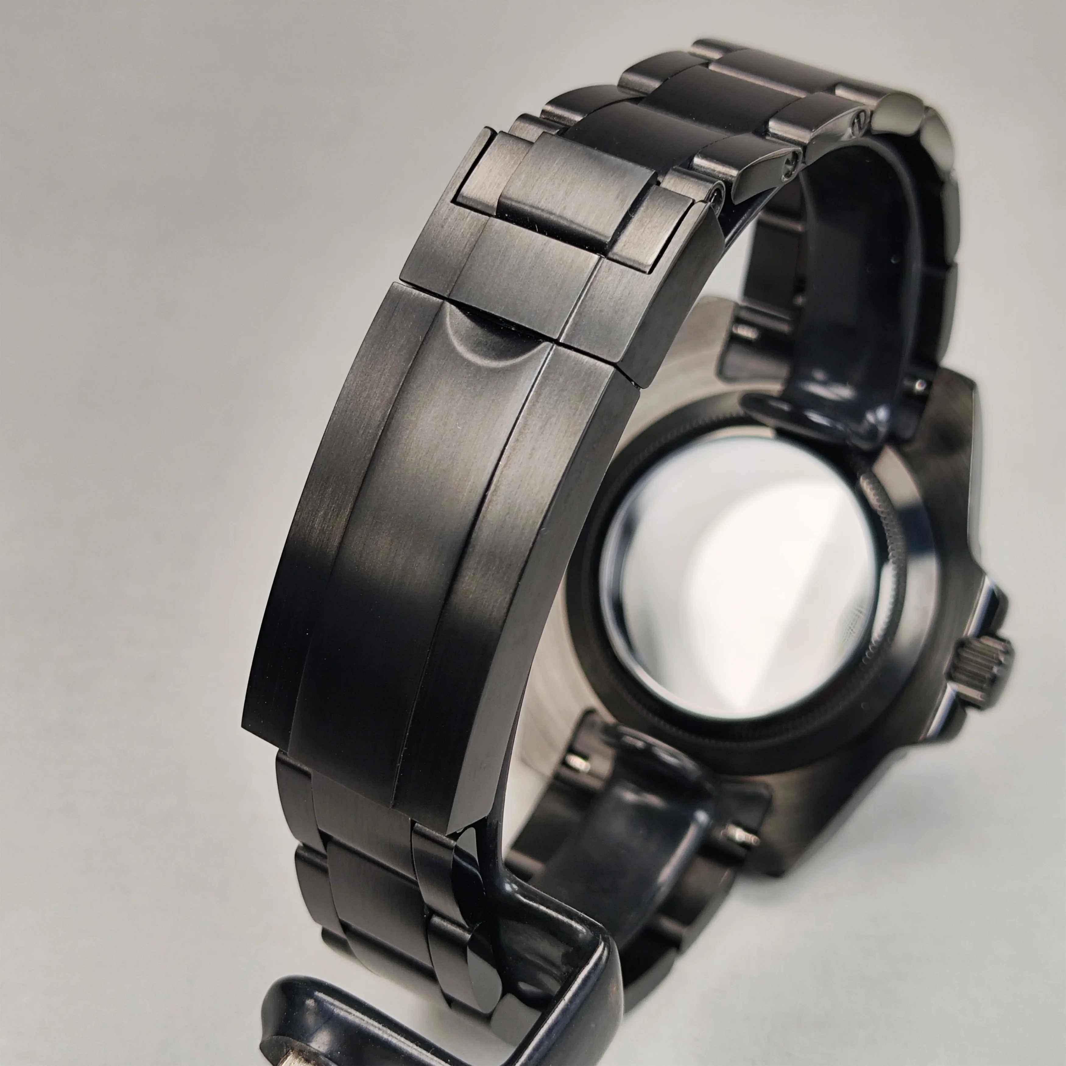 Корпус часов NH35 40 мм, черный ремешок, ширина сапфирового стекла, 120 кликов, водонепроницаемый корпус, подходит для NH34, NH35, NH36, механизм NH34, корпус часов