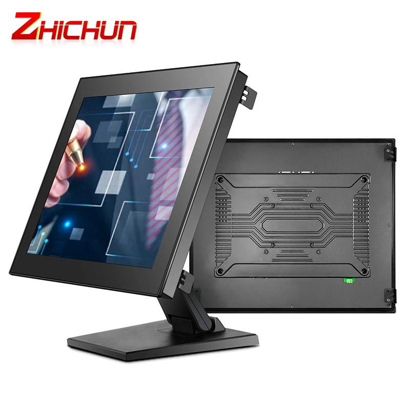 Fanless AIO Industrial Computers Ip65 Dustproof Pc 10.4-17'' Rugged Panel CNC Machinery Control for Automation Textile Industry