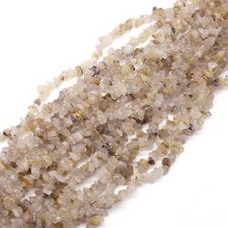 5-8mm Natural Gems Gold Quartz Rutilated Irregular Stone Beads Chip Gravel Freeform DIY Necklace Bracelet For Jewelry Making