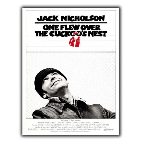 ONE FLEW OVER THE CUCKOO'S NEST SIGN METAL WALL PLAQUE Film Advert poster print