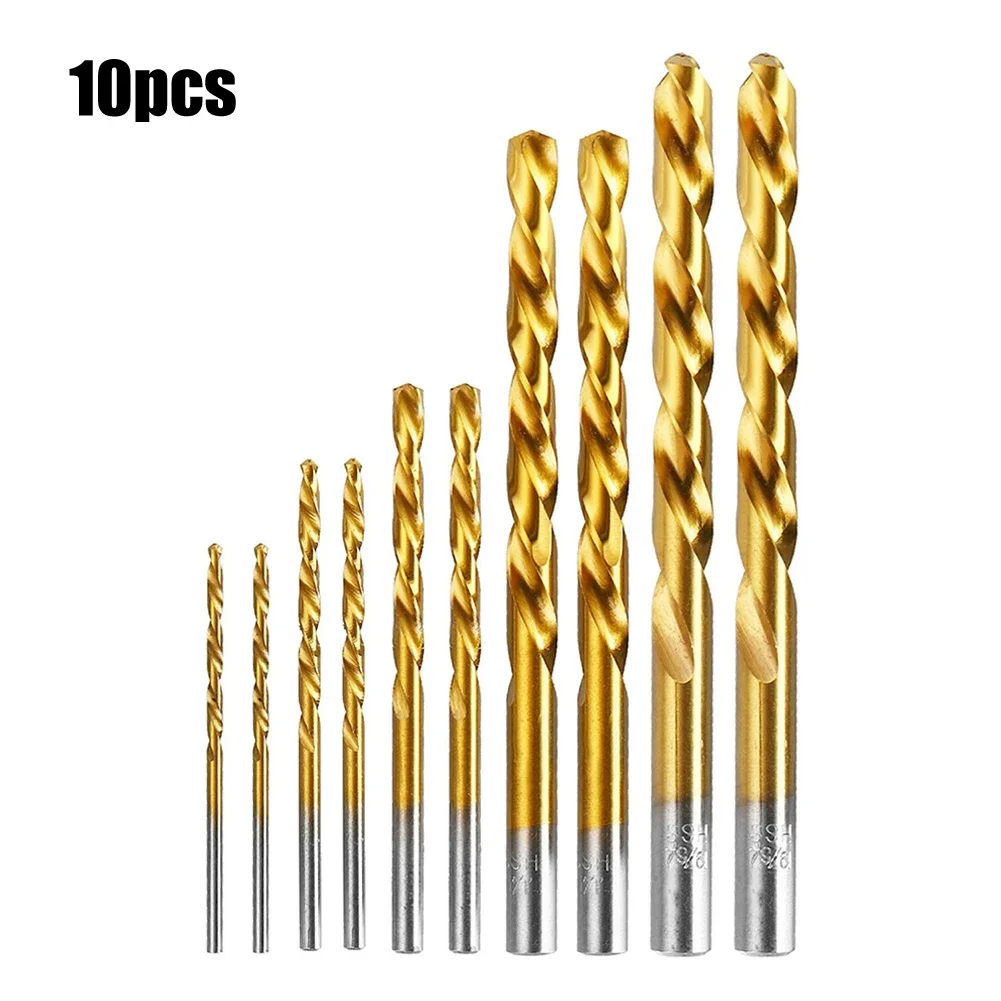 

10pcs HSS Left Hand Drills Bits Straight Shank Left Way 2 2.7 4 6 7.5mm For Electric Drilling Reversal Power Tool Part