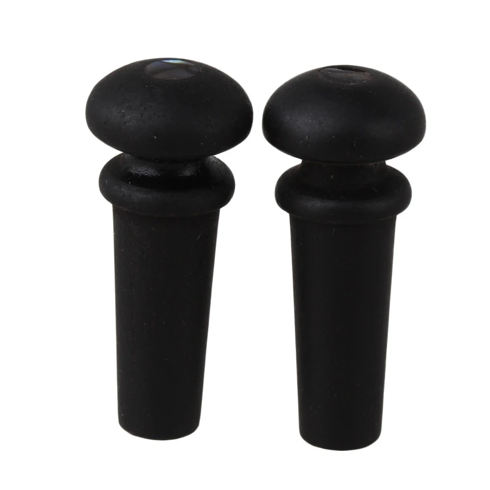 1 Set of 2 guitar  EBONY End Pins Endpin With Paua Abalone Dot