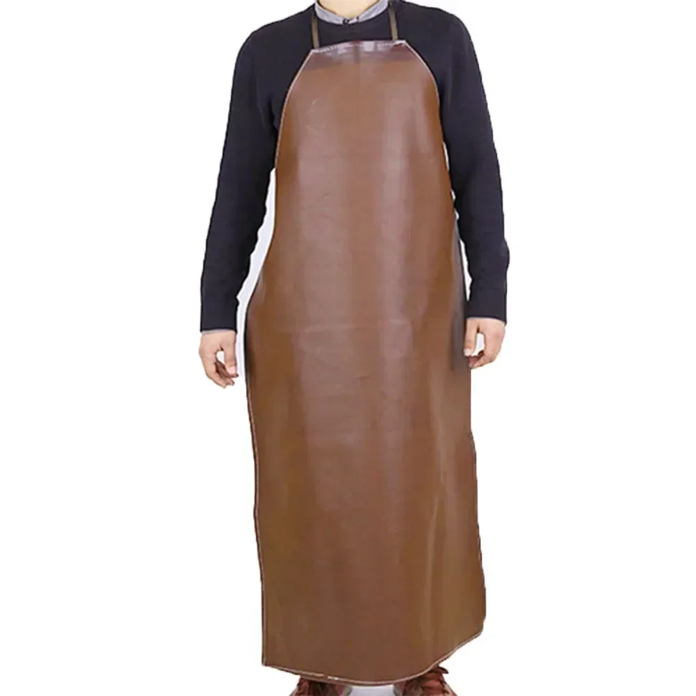 Heavy Duty Leather Welding Apron Cowhide Blacksmith Apron With Pocket For Fire Resistant Car Repair Work Welders Flame Resistant