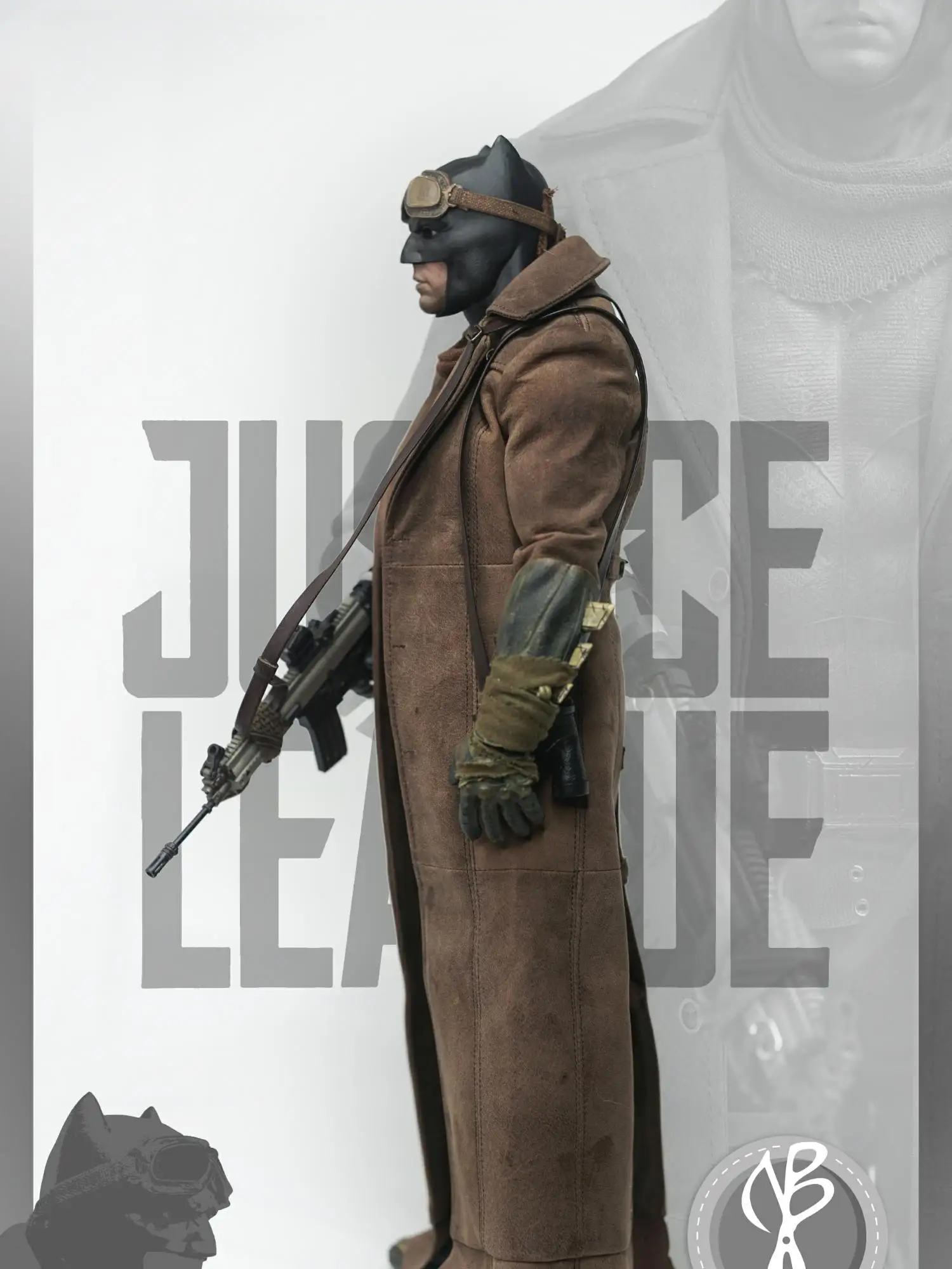 NBP 스튜디오 NB01 1/6 배트 히어로 코트 스카프 세트 벤 아플렉 의상 모델 12인치 액션 피규어 바디 취미 컬렉션용